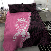 Polynesia Breast Cancer Awareness Bedding Set Fight With Hope Pink Ribbon Boxing Gloves LT14 - Polynesian Pride
