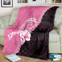 Polynesia Breast Cancer Awareness Blanket Fight With Hope Pink Ribbon Boxing Gloves LT14 - Polynesian Pride