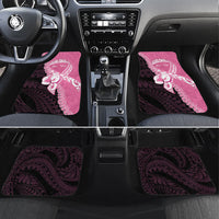 Personalised Polynesia Breast Cancer Awareness Car Mats Fight With Hope Pink Ribbon Boxing Gloves LT14 Set 4pcs Pink - Polynesian Pride
