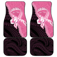 Personalised Polynesia Breast Cancer Awareness Car Mats Fight With Hope Pink Ribbon Boxing Gloves LT14 - Polynesian Pride