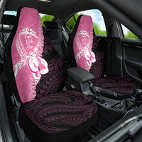 Polynesia Breast Cancer Awareness Car Seat Cover Fight With Hope Pink Ribbon Boxing Gloves LT14 One Size Pink - Polynesian Pride