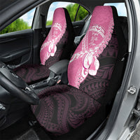 Polynesia Breast Cancer Awareness Car Seat Cover Fight With Hope Pink Ribbon Boxing Gloves LT14 - Polynesian Pride