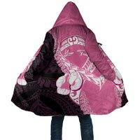 Personalised Polynesia Breast Cancer Awareness Cloak Fight With Hope Pink Ribbon Boxing Gloves LT14 Unisex Pink - Polynesian Pride