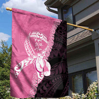 Polynesia Breast Cancer Awareness Garden Flag Fight With Hope Pink Ribbon Boxing Gloves LT14 - Polynesian Pride
