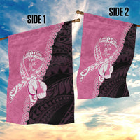 Polynesia Breast Cancer Awareness Garden Flag Fight With Hope Pink Ribbon Boxing Gloves LT14 - Polynesian Pride