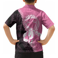 Personalised Polynesia Breast Cancer Awareness Hawaiian Shirt Fight With Hope Pink Ribbon Boxing Gloves LT14 - Polynesian Pride
