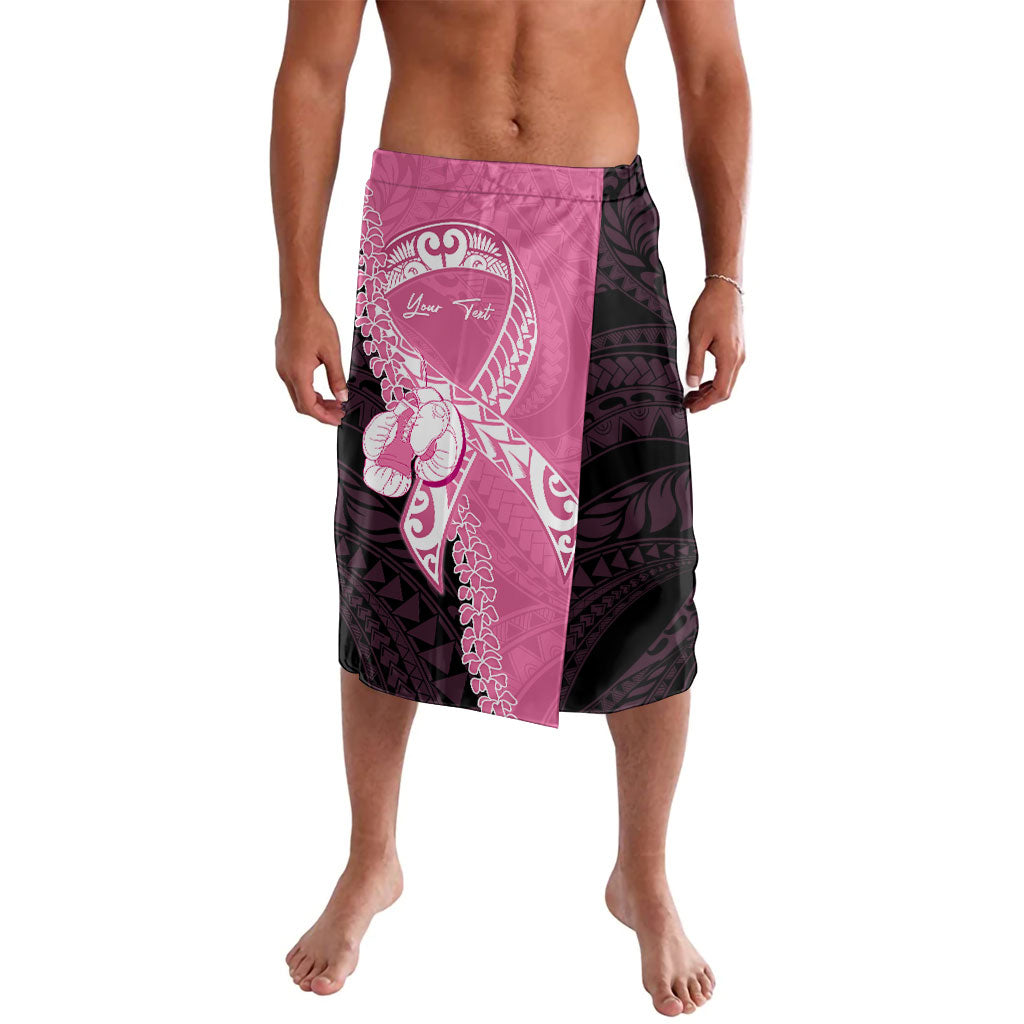 Personalised Polynesia Breast Cancer Awareness Lavalava Fight With Hope Pink Ribbon Boxing Gloves LT14 Pink - Polynesian Pride