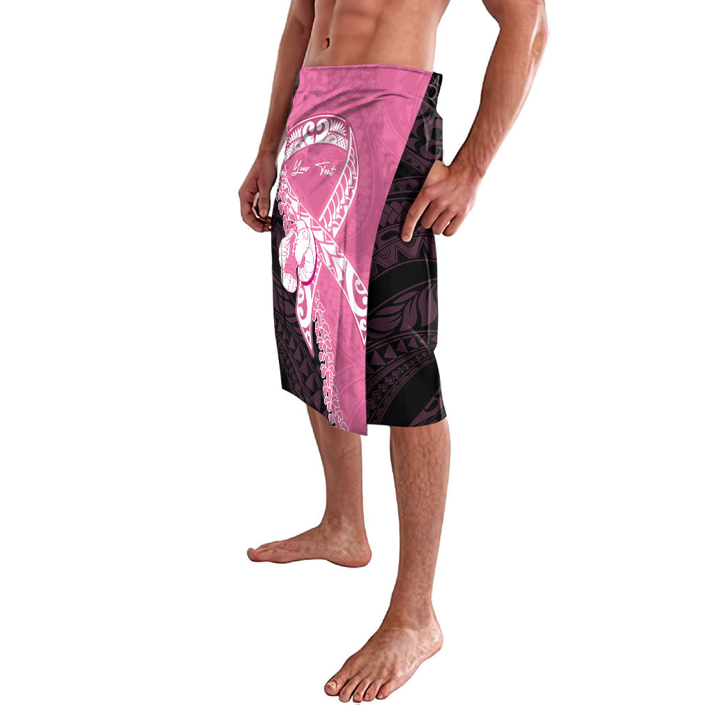 Personalised Polynesia Breast Cancer Awareness Lavalava Fight With Hope Pink Ribbon Boxing Gloves LT14 - Polynesian Pride