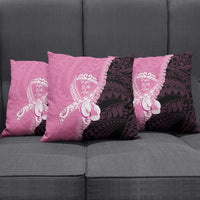 Polynesia Breast Cancer Awareness Pillow Cover Fight With Hope Pink Ribbon Boxing Gloves LT14 - Polynesian Pride