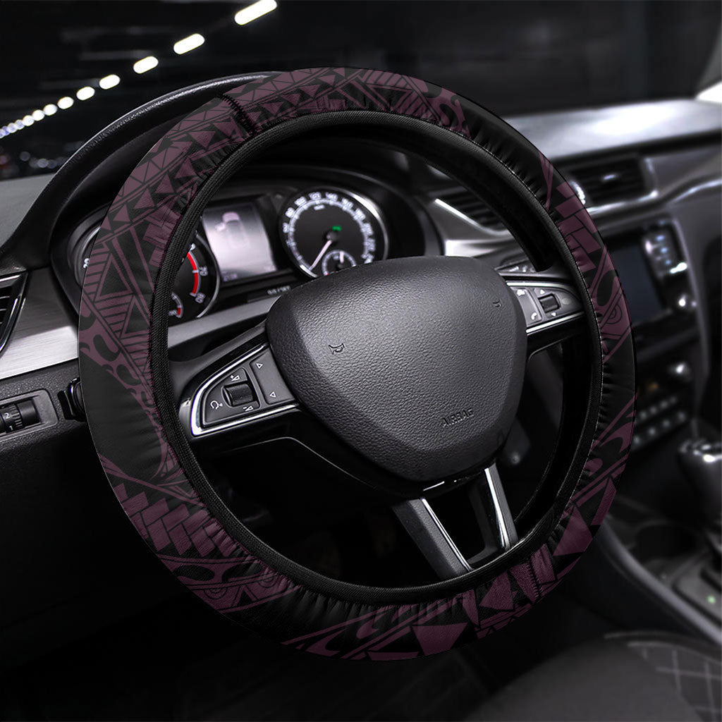 Polynesia Breast Cancer Awareness Steering Wheel Cover Fight With Hope Pink Ribbon Boxing Gloves LT14 Universal Fit Pink - Polynesian Pride