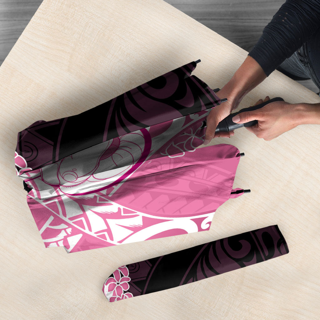 Polynesia Breast Cancer Awareness Umbrella Fight With Hope Pink Ribbon Boxing Gloves LT14 - Polynesian Pride