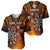 Personalised Polynesian Darts Baseball Jersey Fire Burning With Tribal Tattoo LT14 - Polynesian Pride