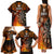 Personalised Polynesian Darts Family Matching Tank Maxi Dress and Hawaiian Shirt Fire Burning With Tribal Tattoo LT14 - Polynesian Pride