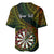 Personalised Polynesian Darts Baseball Jersey Dart Lovers Tribal Pattern Mix Tropical Leaves LT14 - Polynesian Pride