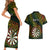 Personalised Polynesian Darts Couples Matching Short Sleeve Bodycon Dress and Hawaiian Shirt Dart Lovers Tribal Pattern Mix Tropical Leaves LT14 - Polynesian Pride