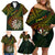 Personalised Polynesian Darts Family Matching Off Shoulder Short Dress and Hawaiian Shirt Dart Lovers Tribal Pattern Mix Tropical Leaves LT14 - Polynesian Pride