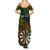 Personalised Polynesian Darts Family Matching Summer Maxi Dress and Hawaiian Shirt Dart Lovers Tribal Pattern Mix Tropical Leaves LT14 - Polynesian Pride