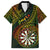 Personalised Polynesian Darts Family Matching Summer Maxi Dress and Hawaiian Shirt Dart Lovers Tribal Pattern Mix Tropical Leaves LT14 Dad's Shirt - Short Sleeve Reggae - Polynesian Pride