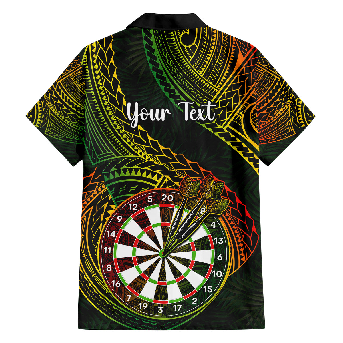 Personalised Polynesian Darts Family Matching Tank Maxi Dress and Hawaiian Shirt Dart Lovers Tribal Pattern Mix Tropical Leaves LT14 - Polynesian Pride