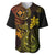 Hawaii Baseball Jersey Fish Hook Tattoo Mix Polynesian Plumeria Reggae Version LT14 Reggae - Polynesian Pride