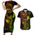 Hawaii Couples Matching Short Sleeve Bodycon Dress and Hawaiian Shirt Fish Hook Tattoo Mix Polynesian Plumeria Reggae Version LT14 Reggae - Polynesian Pride