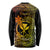 Hawaii Long Sleeve Shirt Fish Hook Tattoo Mix Polynesian Plumeria Reggae Version LT14 - Polynesian Pride