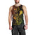 Hawaii Men Tank Top Fish Hook Tattoo Mix Polynesian Plumeria Reggae Version LT14 - Polynesian Pride