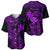 Hawaii Baseball Jersey Fish Hook Tattoo Mix Polynesian Plumeria Purple Version LT14 - Polynesian Pride