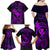 Hawaii Family Matching Off Shoulder Maxi Dress and Hawaiian Shirt Fish Hook Tattoo Mix Polynesian Plumeria Purple Version LT14 - Polynesian Pride