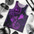 Hawaii Men Tank Top Fish Hook Tattoo Mix Polynesian Plumeria Purple Version LT14 Purple - Polynesian Pride