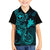 Hawaii Family Matching Mermaid Dress and Hawaiian Shirt Fish Hook Tattoo Mix Polynesian Plumeria Turquoise Version LT14 Son's Shirt Turquoise - Polynesian Pride