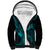 Hawaii Sherpa Hoodie Fish Hook Tattoo Mix Polynesian Plumeria Turquoise Version LT14 Unisex Turquoise - Polynesian Pride