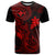 Hawaii T Shirt Fish Hook Tattoo Mix Polynesian Plumeria Red Version LT14 Red - Polynesian Pride