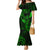 Hawaii Mermaid Dress Fish Hook Tattoo Mix Polynesian Plumeria Green Version LT14 Women Green - Polynesian Pride