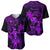 Hawaii Baseball Jersey Hula Girl Mix Polynesian Plumeria Purple Version LT14 - Polynesian Pride