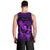 Hawaii Men Tank Top Hula Girl Mix Polynesian Plumeria Purple Version LT14 - Polynesian Pride