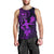 Hawaii Men Tank Top Hula Girl Mix Polynesian Plumeria Purple Version LT14 - Polynesian Pride