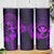 Hawaii Skinny Tumbler Hula Girl Mix Polynesian Plumeria Purple Version