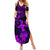 Hawaii Summer Maxi Dress Hula Girl Mix Polynesian Plumeria Purple Version LT14 Women Purple - Polynesian Pride