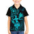 Hawaii Family Matching Tank Maxi Dress and Hawaiian Shirt Hula Girl Mix Polynesian Plumeria Turquoise Version LT14 Son's Shirt Turquoise - Polynesian Pride