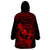 Hawaii Wearable Blanket Hoodie Hula Girl Mix Polynesian Plumeria Red Version LT14 - Polynesian Pride