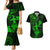 Hawaii Couples Matching Mermaid Dress and Hawaiian Shirt Hula Girl Mix Polynesian Plumeria Green Version LT14 Green - Polynesian Pride