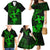 Hawaii Family Matching Mermaid Dress and Hawaiian Shirt Hula Girl Mix Polynesian Plumeria Green Version LT14 - Polynesian Pride