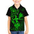 Hawaii Family Matching Short Sleeve Bodycon Dress and Hawaiian Shirt Hula Girl Mix Polynesian Plumeria Green Version LT14 Son's Shirt Green - Polynesian Pride