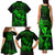 Hawaii Family Matching Tank Maxi Dress and Hawaiian Shirt Hula Girl Mix Polynesian Plumeria Green Version LT14 - Polynesian Pride