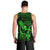 Hawaii Men Tank Top Hula Girl Mix Polynesian Plumeria Green Version LT14 - Polynesian Pride