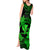 Hawaii Tank Maxi Dress Hula Girl Mix Polynesian Plumeria Green Version LT14 - Polynesian Pride