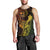 Hawaii Men Tank Top King Kamehameha Mix Polynesian Plumeria Reggae Version LT14 - Polynesian Pride