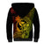 Hawaii Sherpa Hoodie King Kamehameha Mix Polynesian Plumeria Reggae Version LT14 - Polynesian Pride