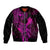 Hawaii Bomber Jacket King Kamehameha Mix Polynesian Plumeria Pink Version LT14 Unisex Pink - Polynesian Pride